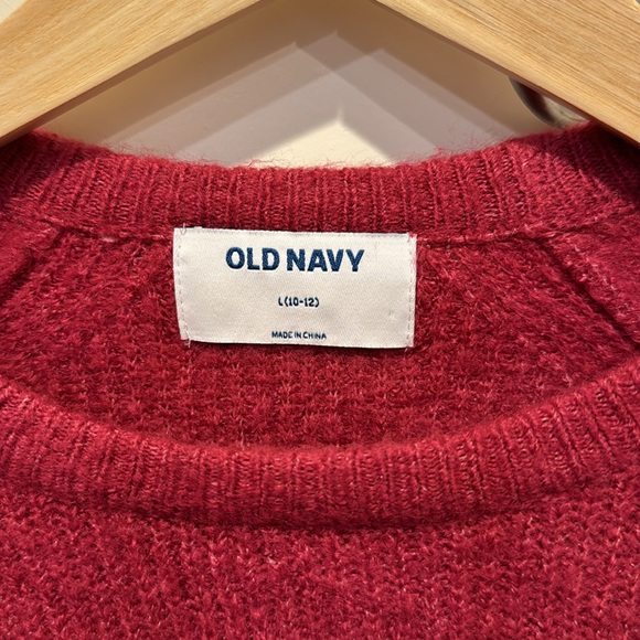 NWOT Old Navy girls sweater size L (10-12), red color, soft and comfortable! - Picture 2 of 4